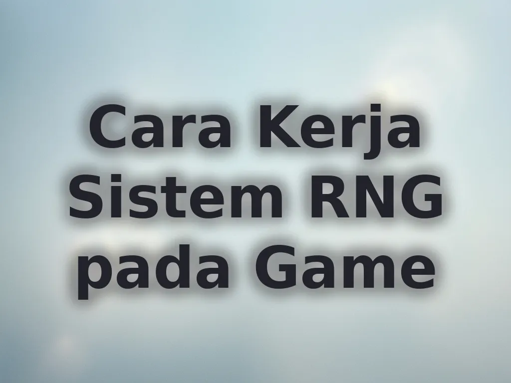 Cara Kerja Sistem RNG pada Game